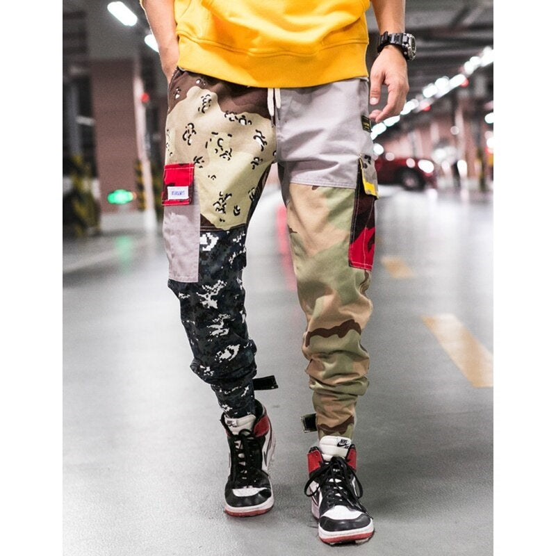 Autumn loose camouflage casual trousers