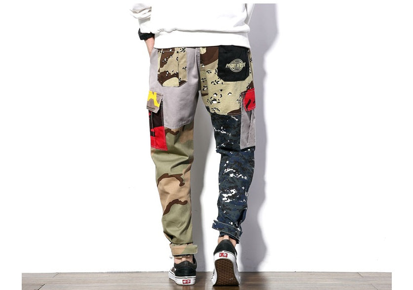 Autumn loose camouflage casual trousers