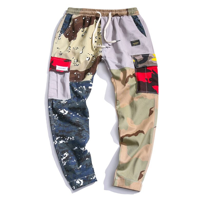 Autumn loose camouflage casual trousers