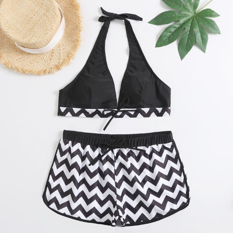 Zigzag Print Ladies Swimwear Bikini