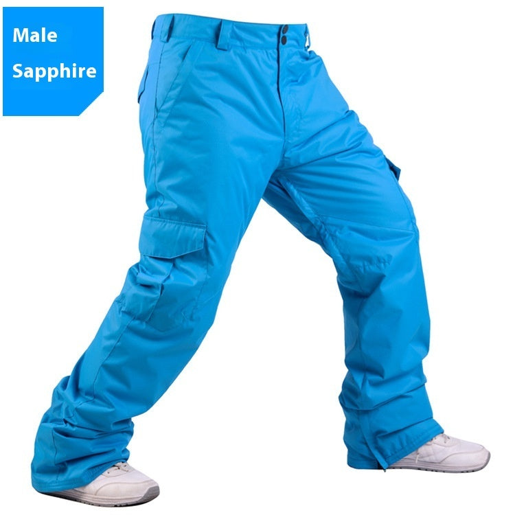 Men's Warm Thickened Loose Version Ski Pants