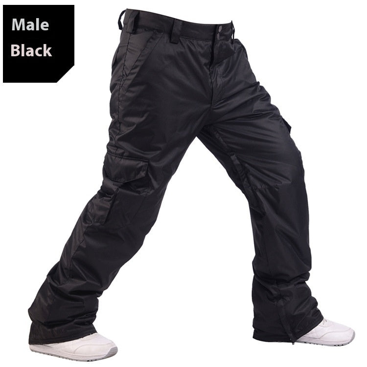 Men's Warm Thickened Loose Version Ski Pants