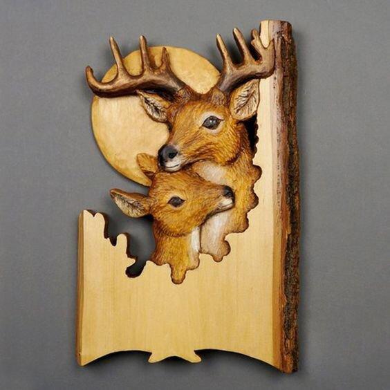 Animal Carving Crafts Hanging Ornaments Wall Hanging