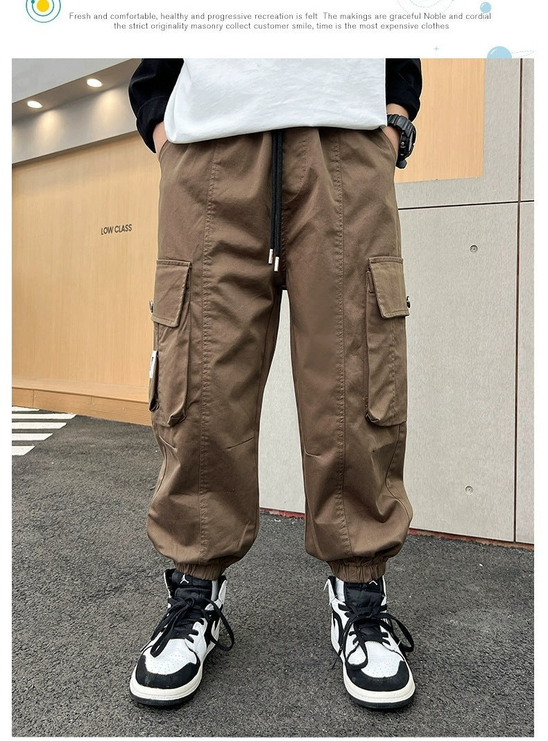 Men's Loose Straight-leg Ankle-banded Pants