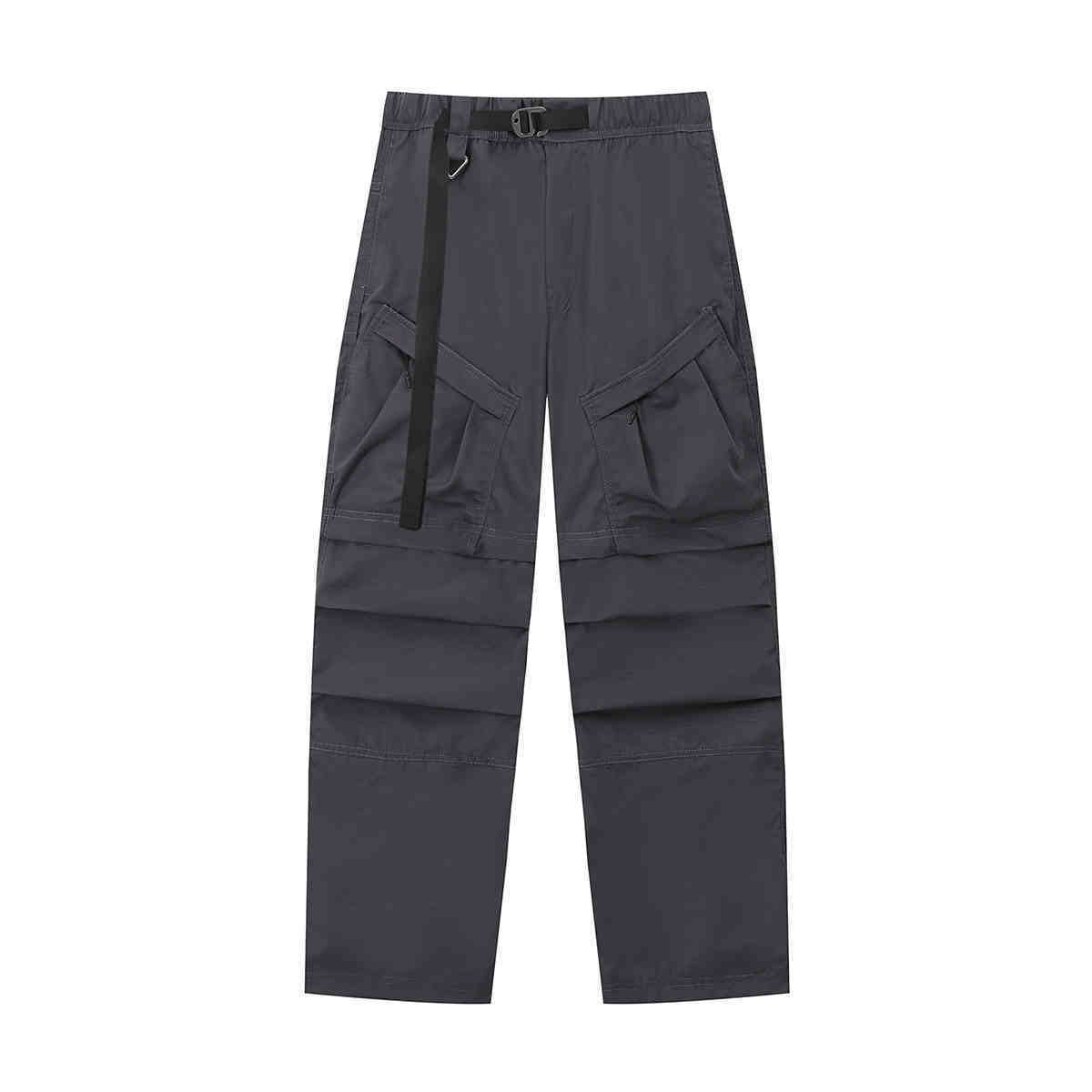 Straight Cargo Pants Men's Multi-pocket Paratrooper Pants