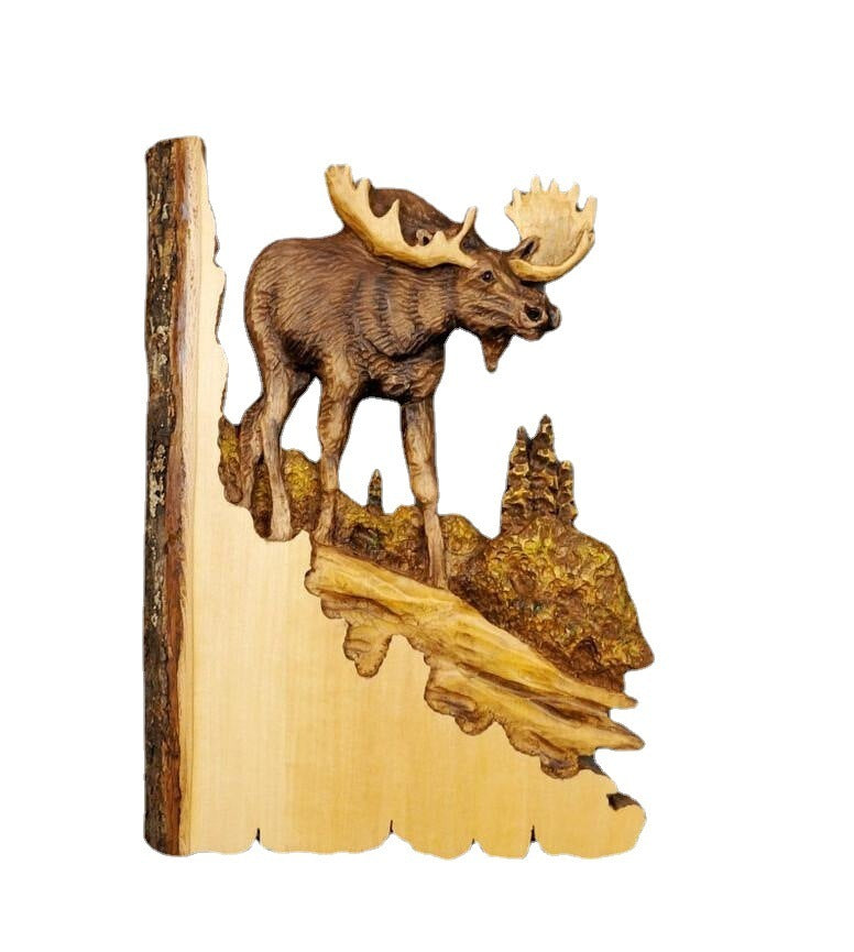 Animal Carving Crafts Hanging Ornaments Wall Hanging