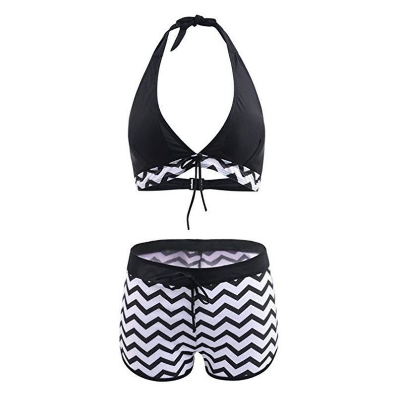 Zigzag Print Ladies Swimwear Bikini