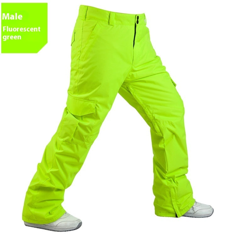 Men's Warm Thickened Loose Version Ski Pants