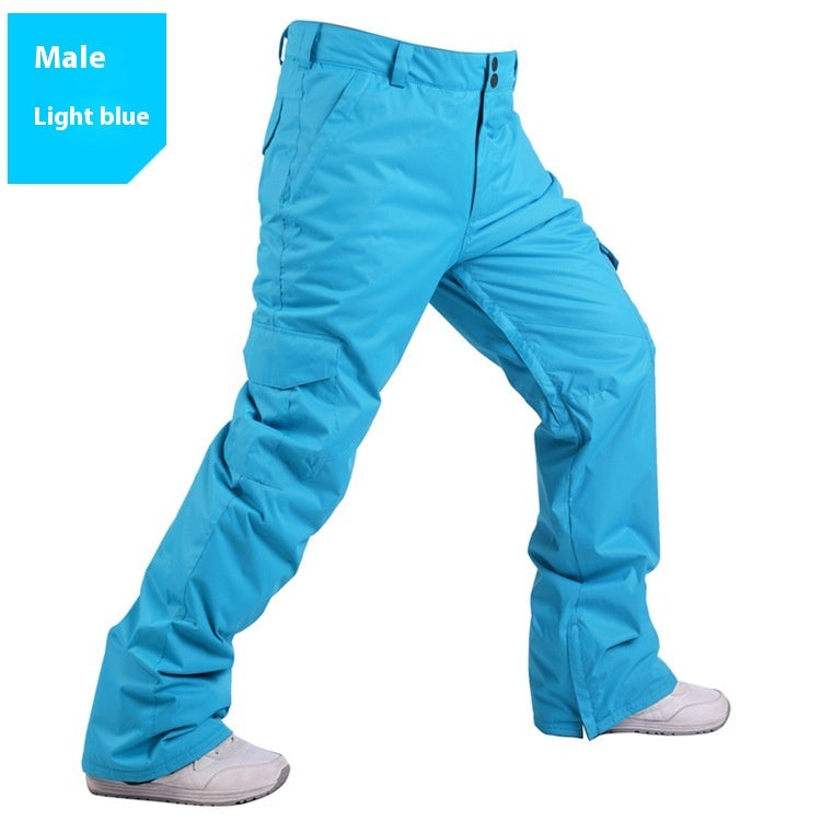 Men's Warm Thickened Loose Version Ski Pants