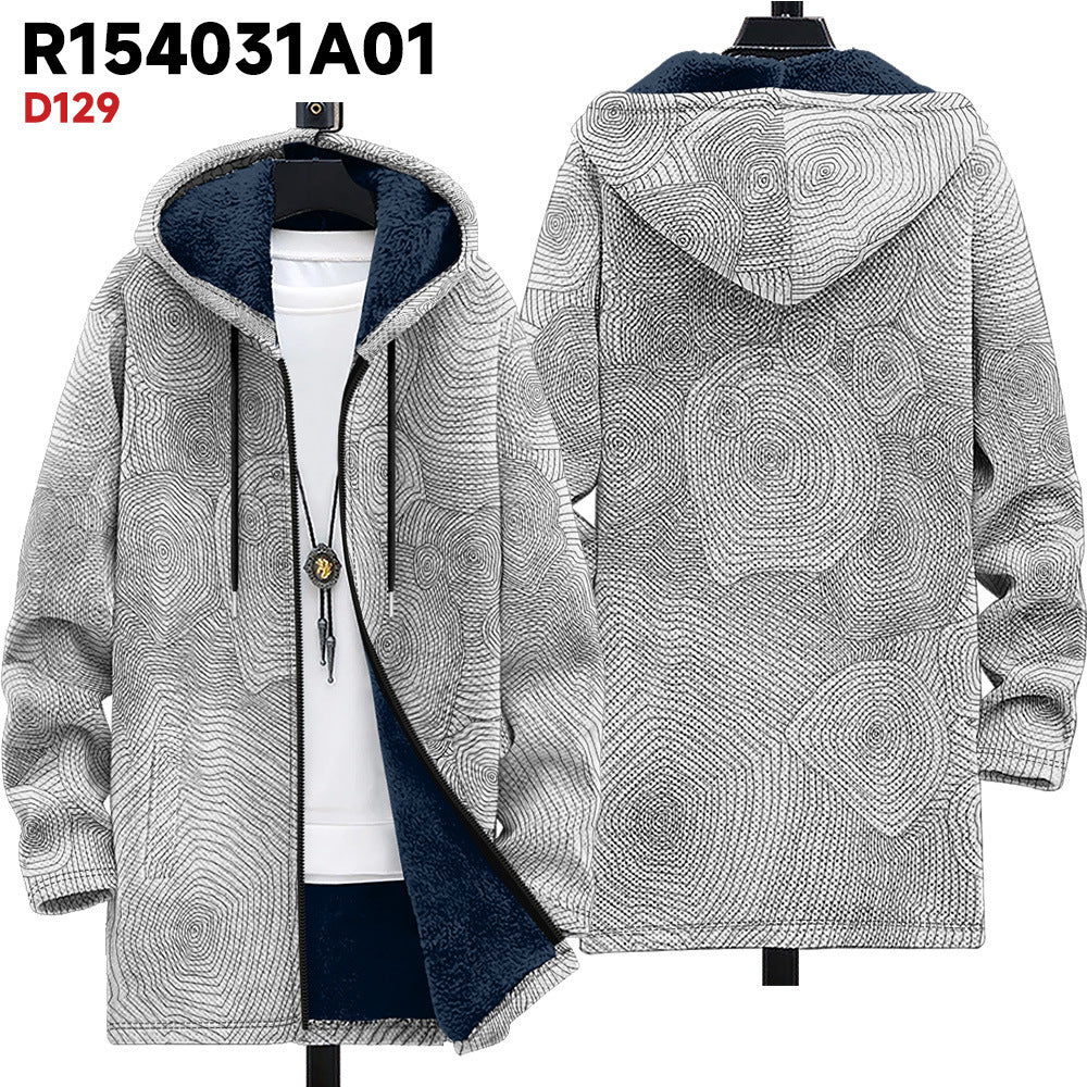 Men's Autumn And Winter Fashion Loose Cotton Coat