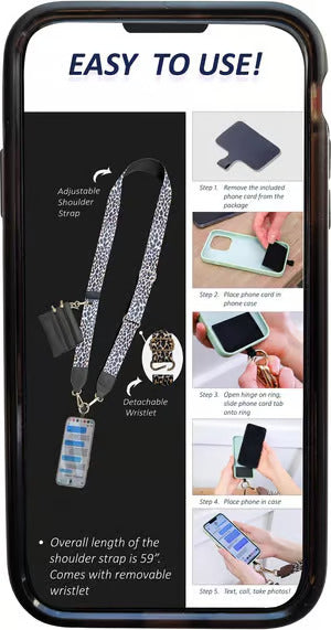 Summer Exclusive Buy 1 Get 4 - Phone Strap with Zippered Pouch